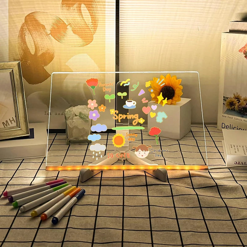 LED Luminous Blackboard Drawing