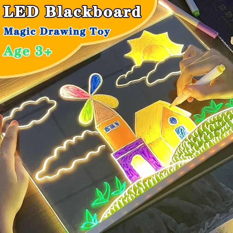 LED Luminous Blackboard Drawing